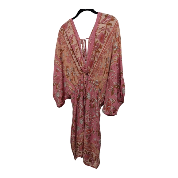 Cupshe Pink and Peach Mini Dress with Vibrant Floral Design - Picture 6 of 15